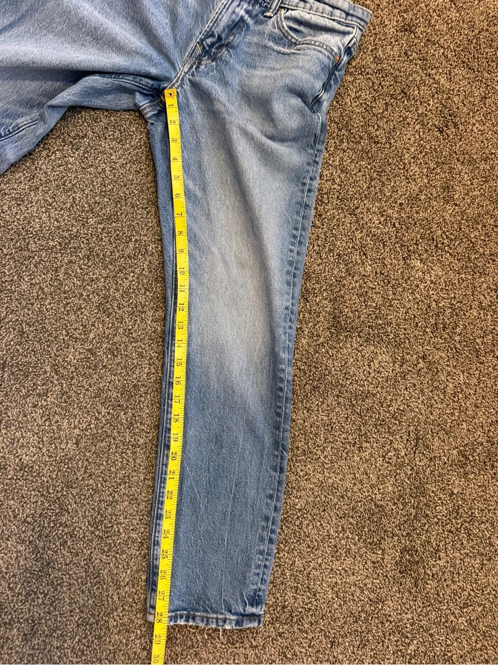 American Eagle Men's Washed Blue Easy Flex Jeans Sz 30x30 (30x28) see pics